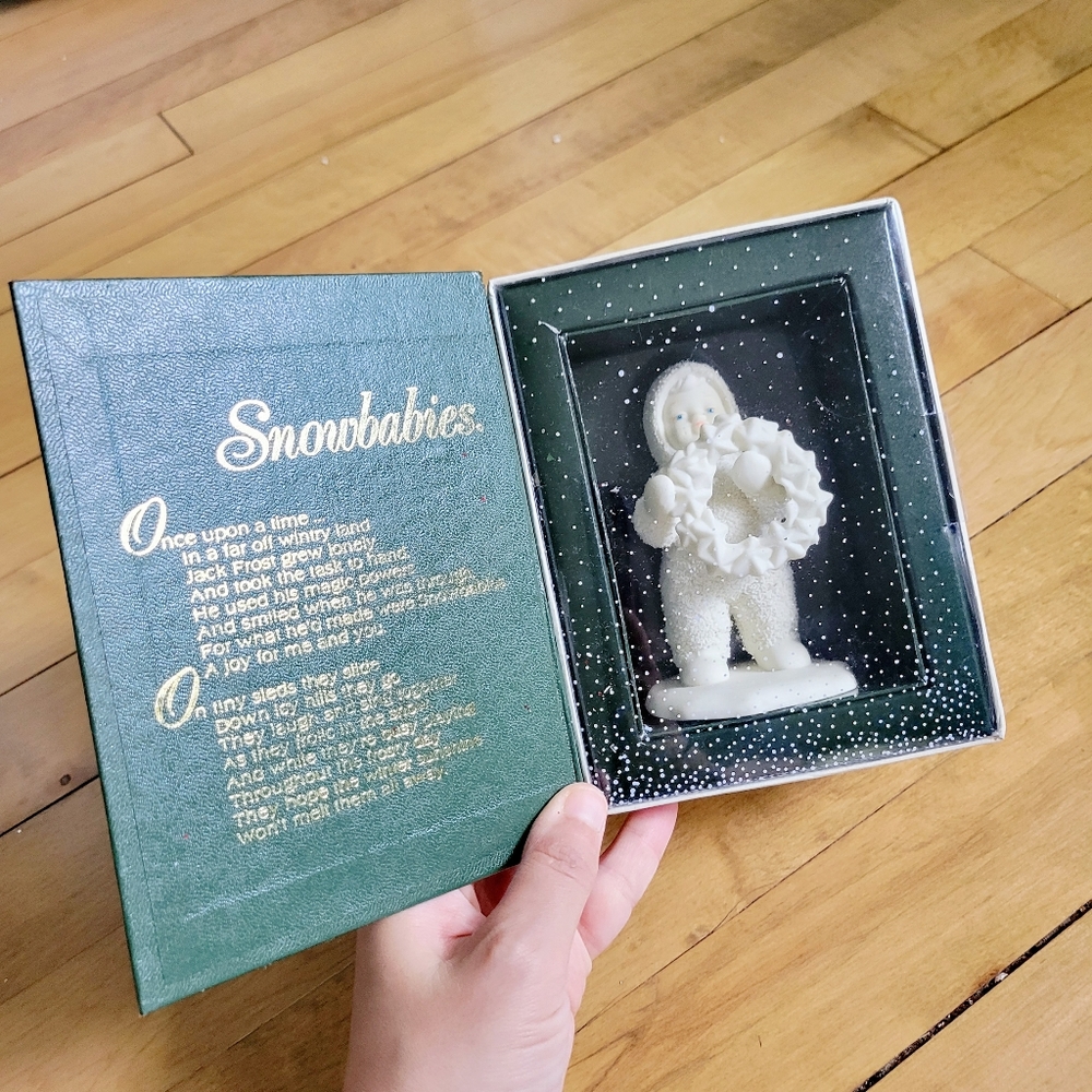 Vintage Department 56 Winter Tales "I Made This Just for You" Snowbaby - Picture 12 of 12